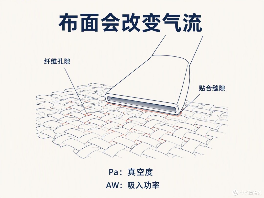 织物会透气，吸口的贴合也会改变实际气流。