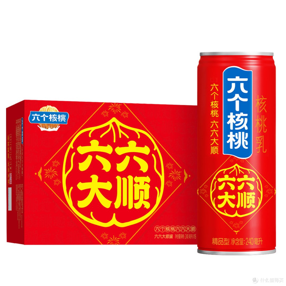养元 六个核桃 六六大顺罐 240ml*16罐 简单说