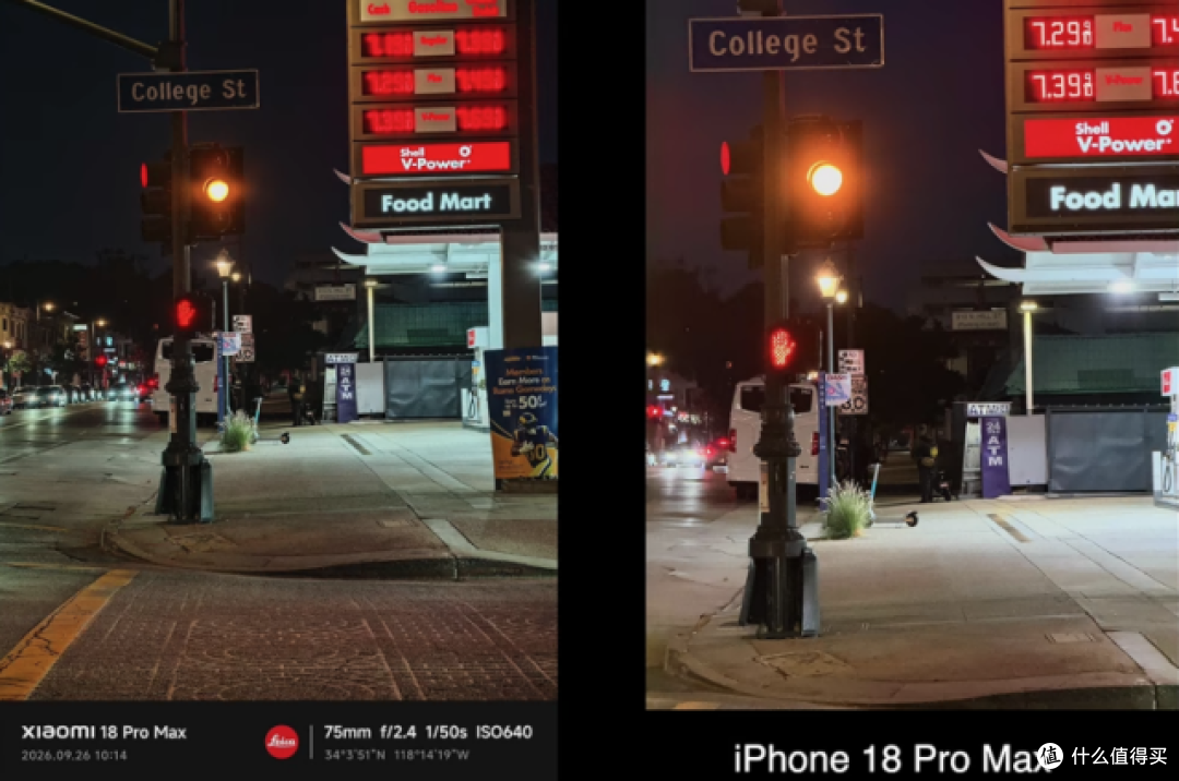 小米18 Pro Max和iPhone18 Pro Max影像对比,5张照片看出差距