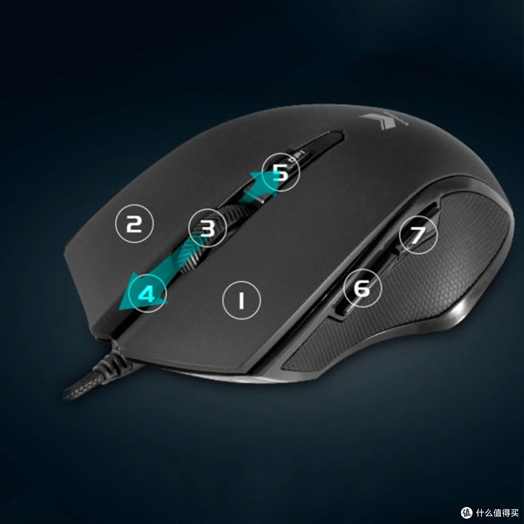 雷柏 V20S 有线游戏鼠标
