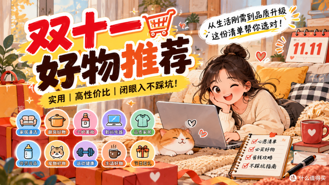 双11该囤啥?精选10 款高性价比好物,都是普通家庭刚需 闭眼入!