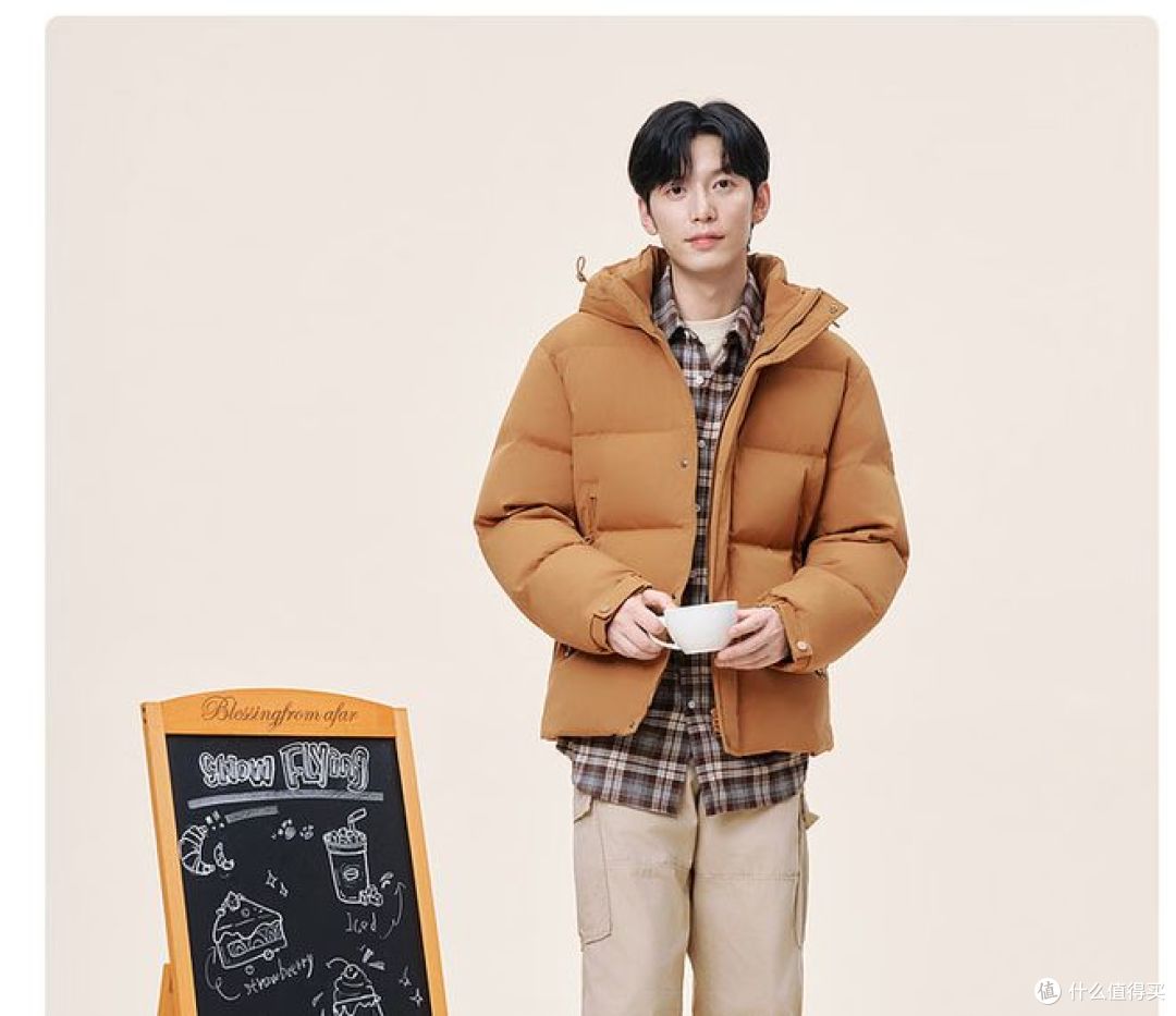 雪中飞新版男款 H 版型连帽高充绒羽绒服,打工人冬日优选