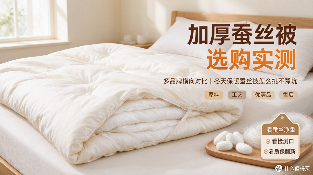 加厚蚕丝被选购实测|买对了,冬天保暖不踩坑