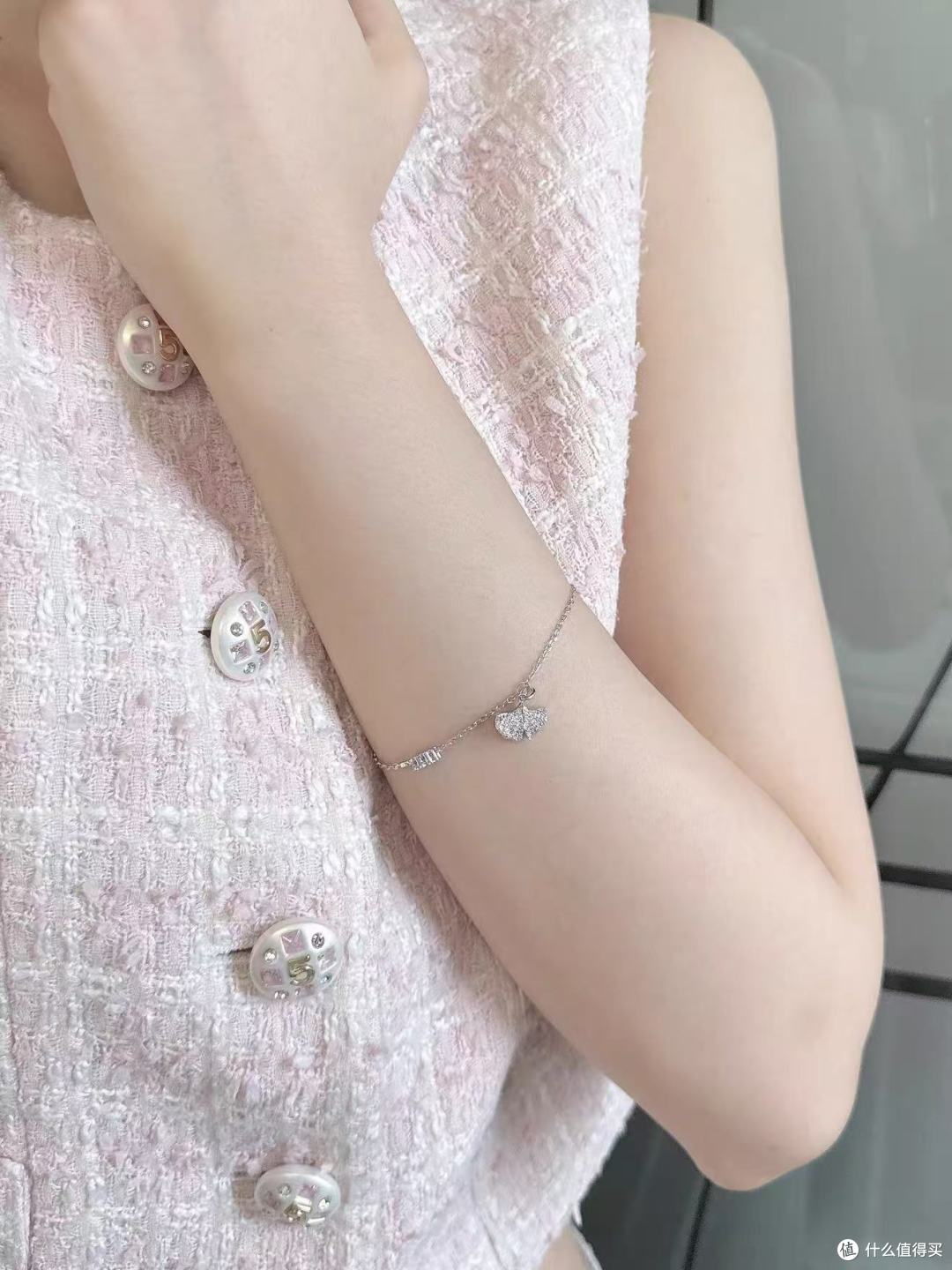 阿玛尼银杏银手链🫧细节做工真实说