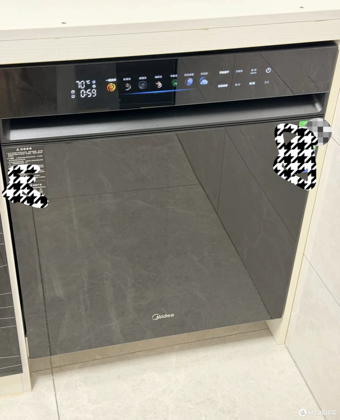 装修嵌入式洗碗机一步到位|美的小西梅 P80 万向洗碗机