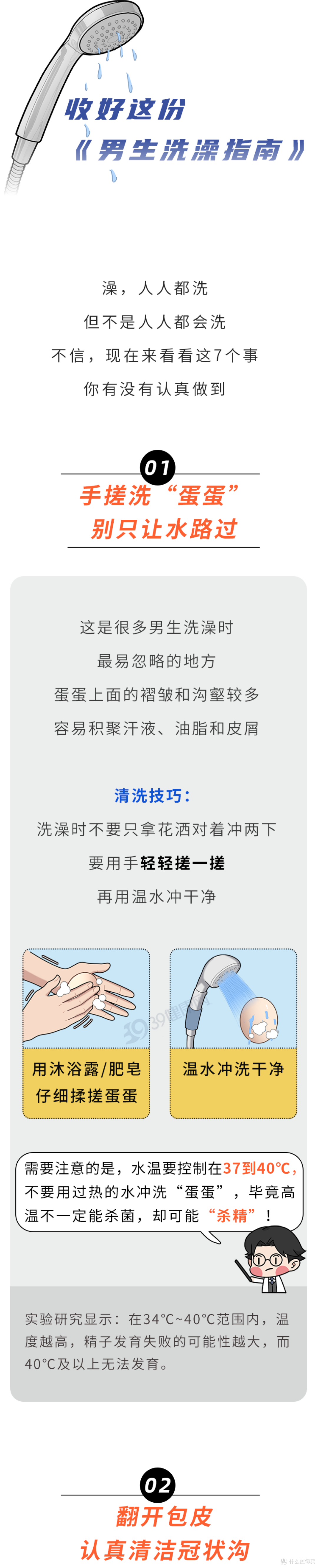 男人洗澡时多搓7个部位,或能省下不少医药费!很多人都忽视了
