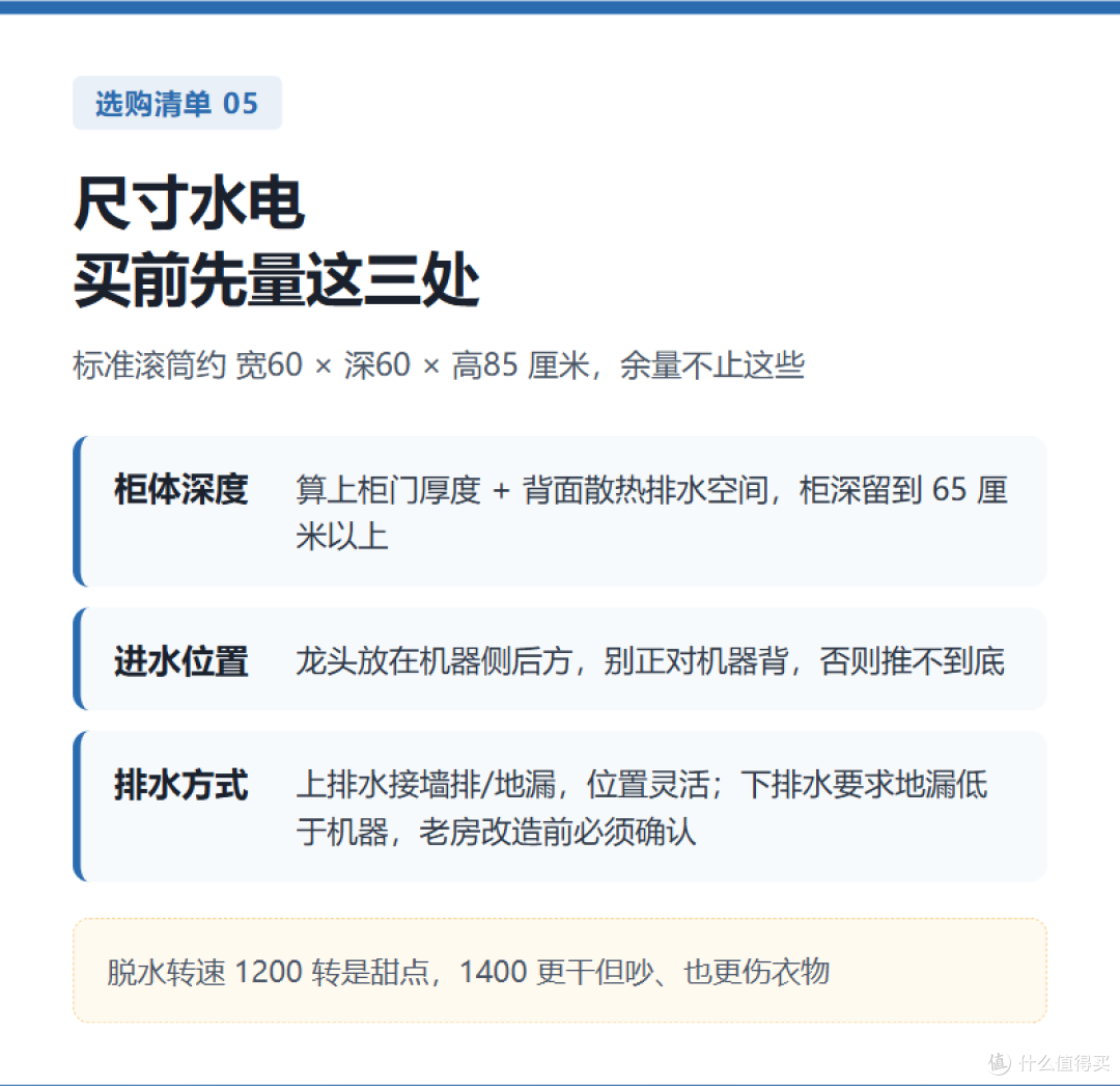 滚筒洗衣机别看容量 五个参数决定后不后悔