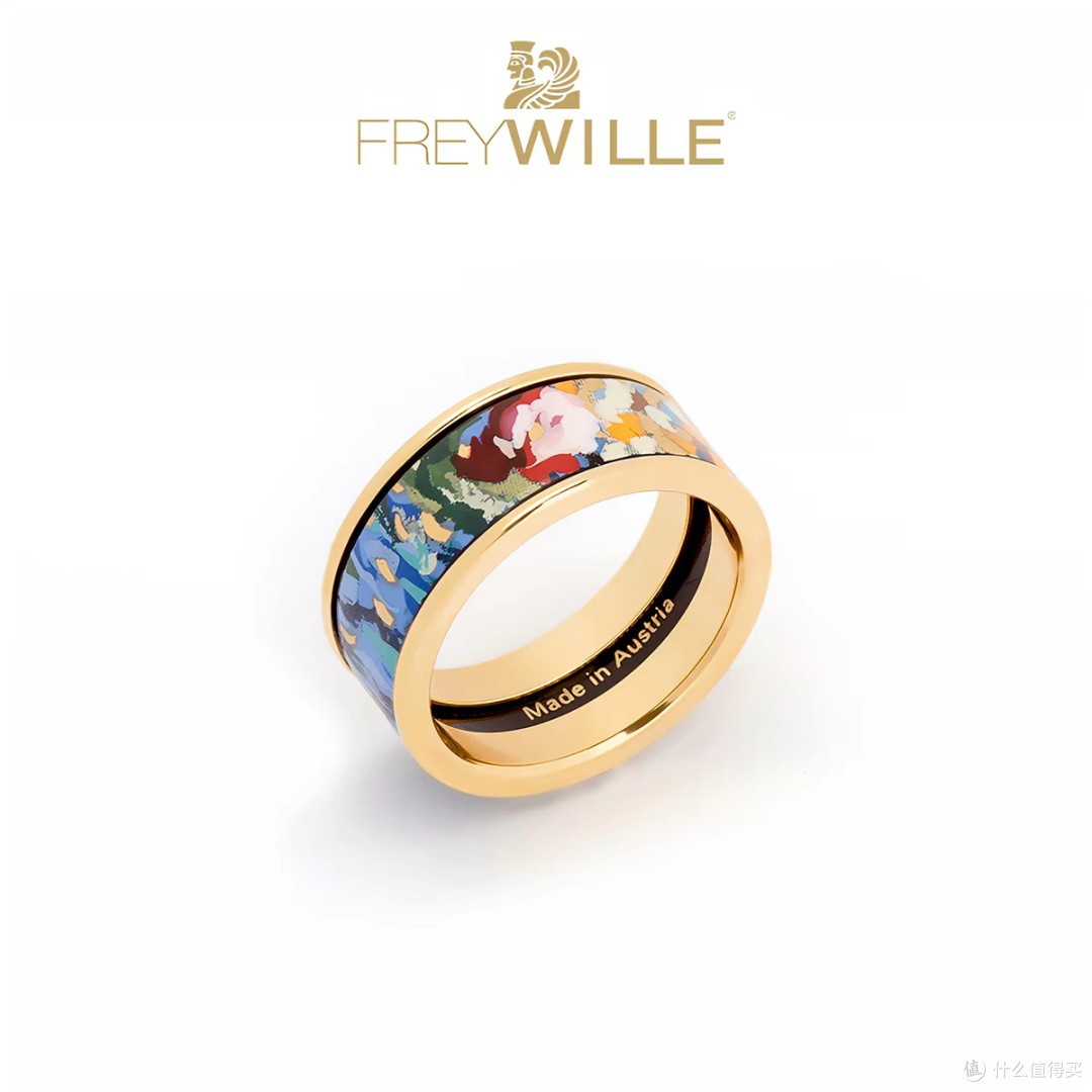 偶然刷到FREYWILLE莫奈橘园这对戒指，一眼就挪不开眼