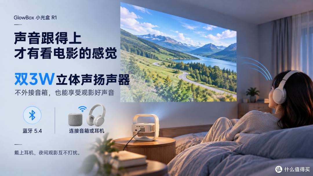不想举着手机追剧了,小光盒R1让卧室多点意思