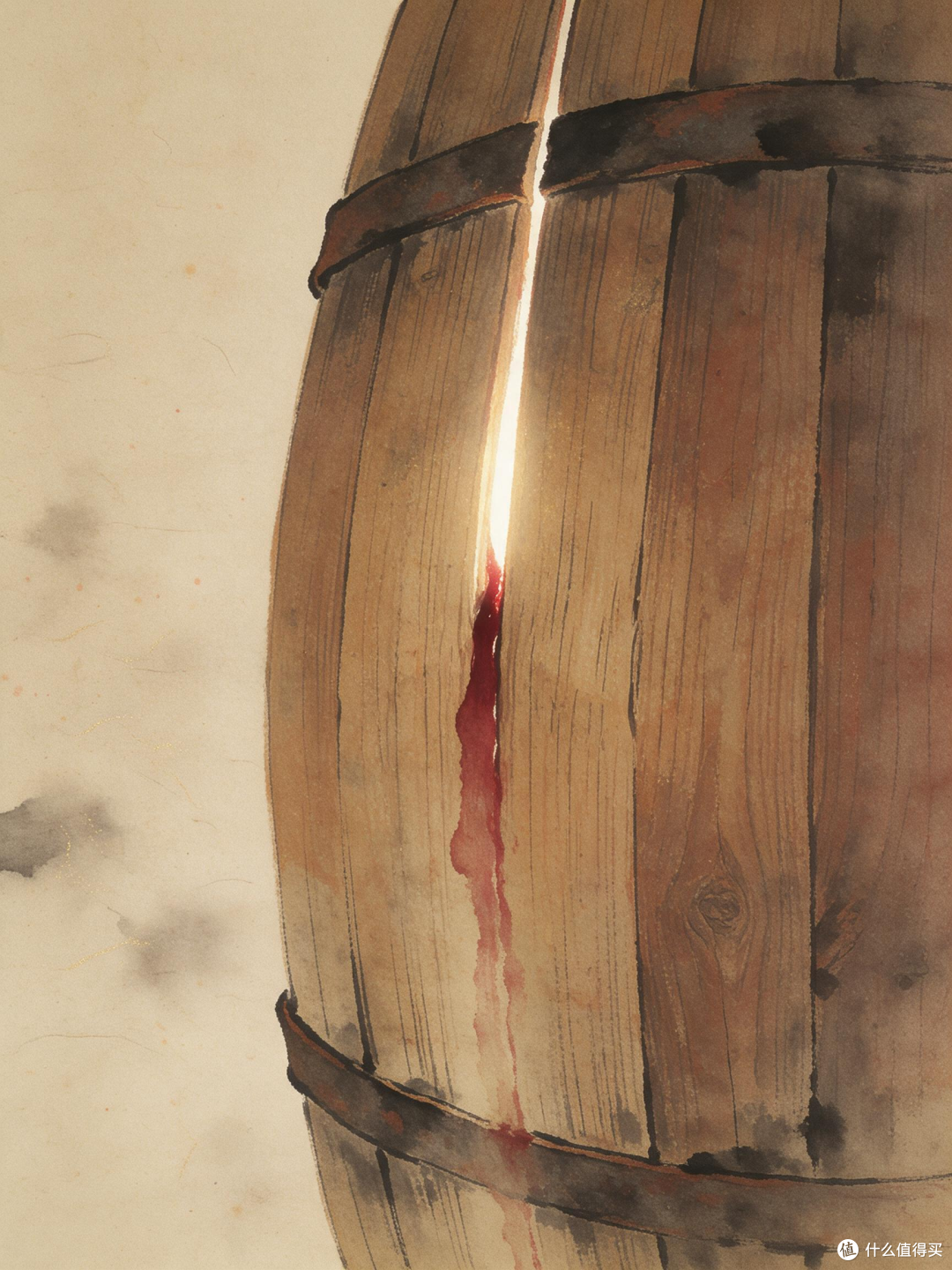 桶壁渗酒