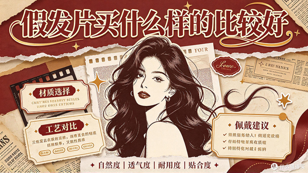 假发片买什么样的比较好?不同发量不同白发情况 对应款式直接说