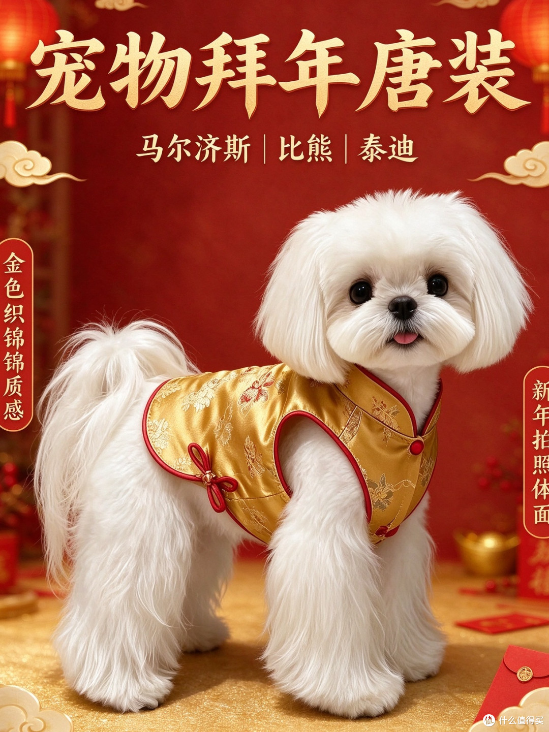 汉服款猫咪也能穿,领口袖口不卡脖子
