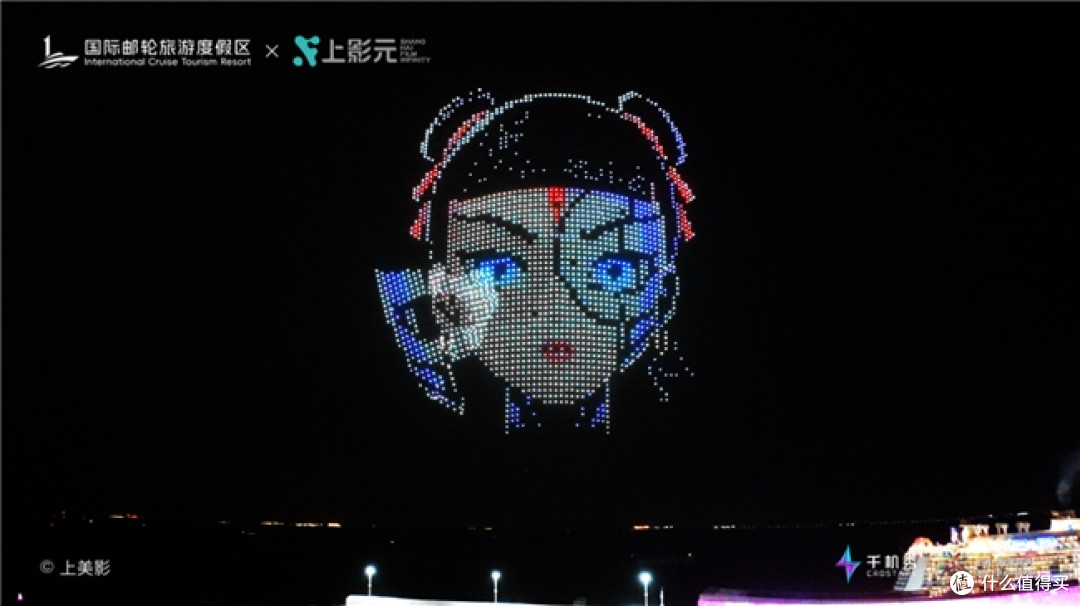 无人机空中剧场潮启江海,国风经典IP带动国庆宝山滨江文旅热潮