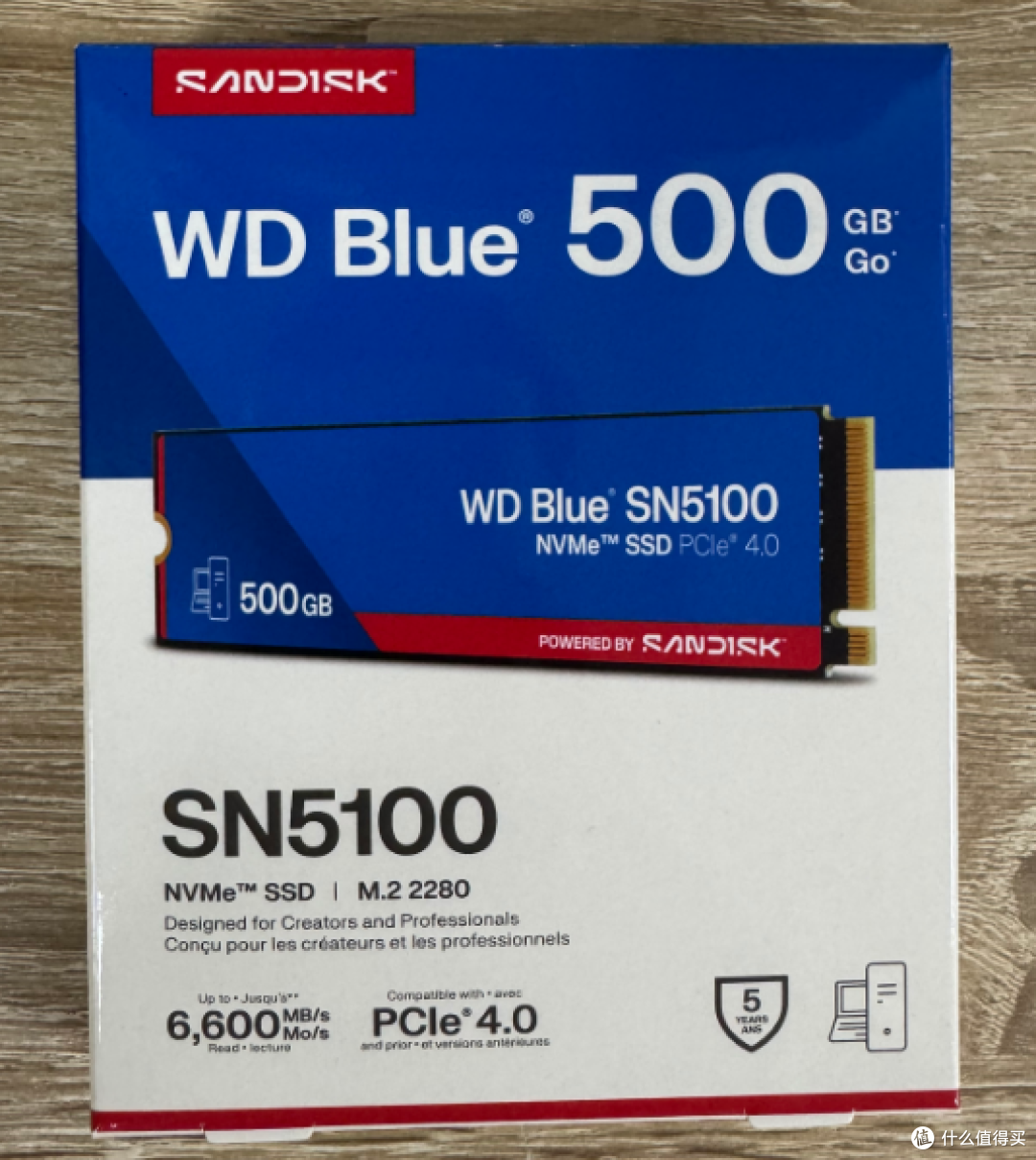 【实测简评】西数蓝 SN5100 500G（WDS500G5B0E单面 PCIe4.0 固态