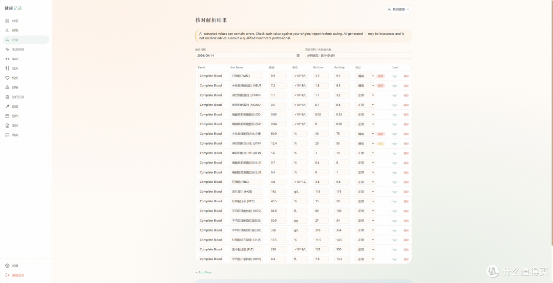 健康档案进NAS!极空间部署HealthTrack,全家体检用药指标一张表