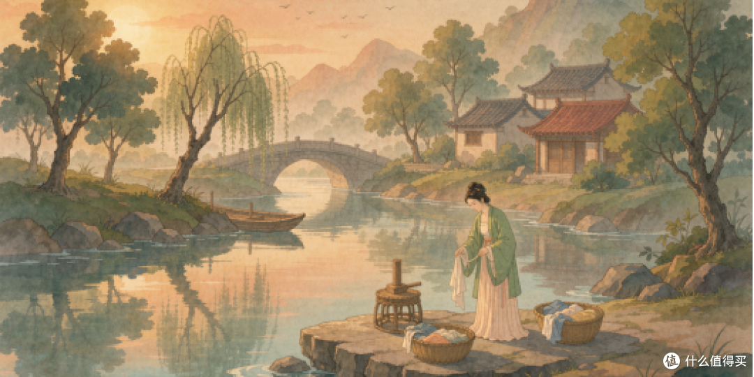 没有洗衣机的年代,古人是怎么把