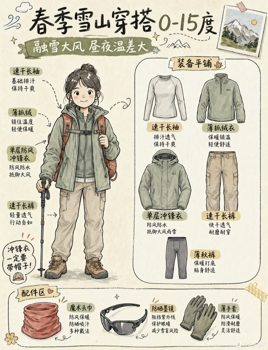 洋葱叠穿户外实测｜徒步露营轻暖穿搭，活动无束缚