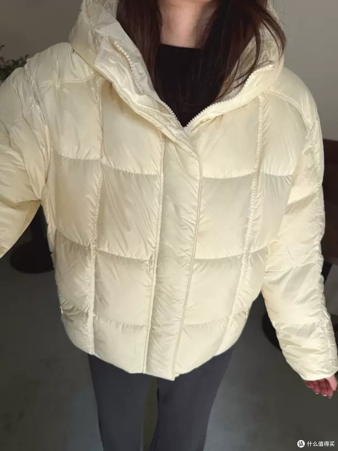 森马黄绿羽绒服保暖实测