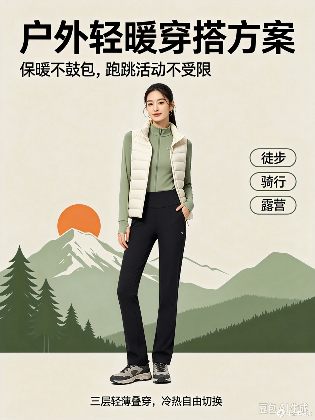 拒绝臃肿!三层穿衣法轻盈锁温