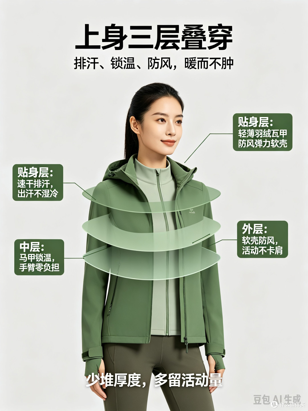 拒绝臃肿!三层穿衣法轻盈锁温