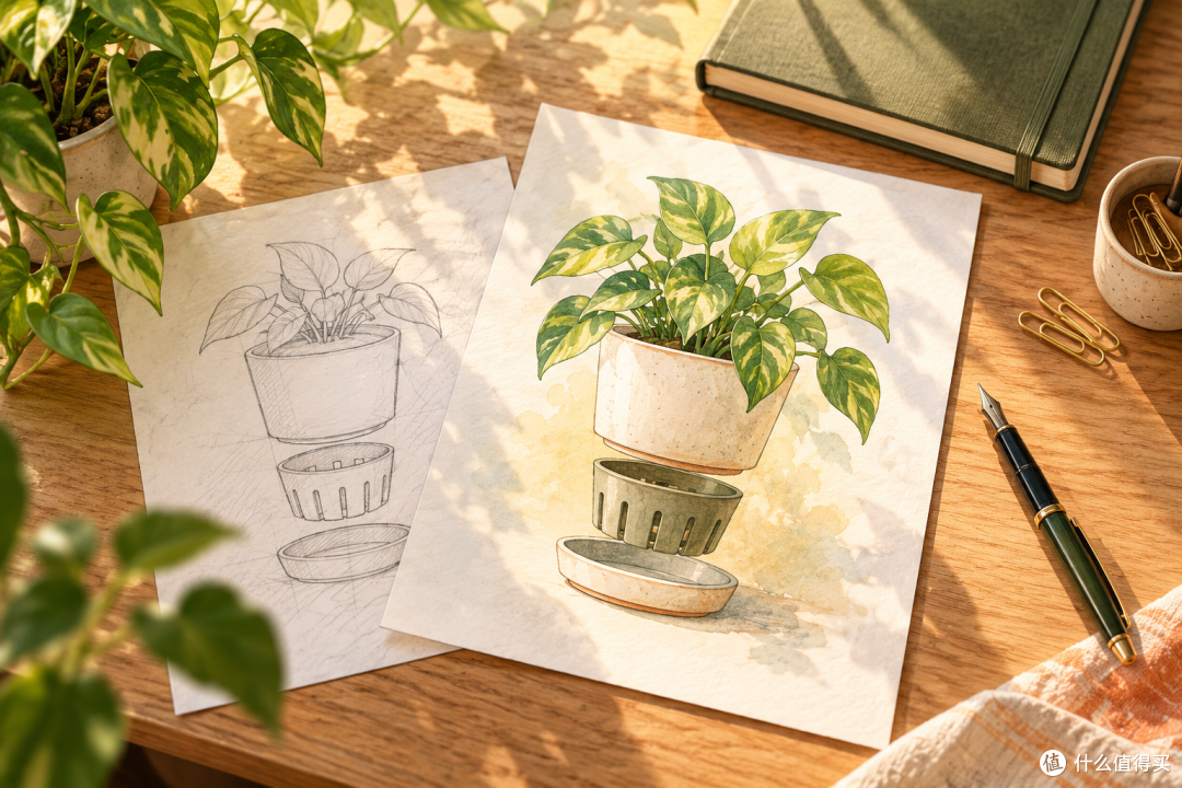 绘图场景示意｜AI插画，非软件界面