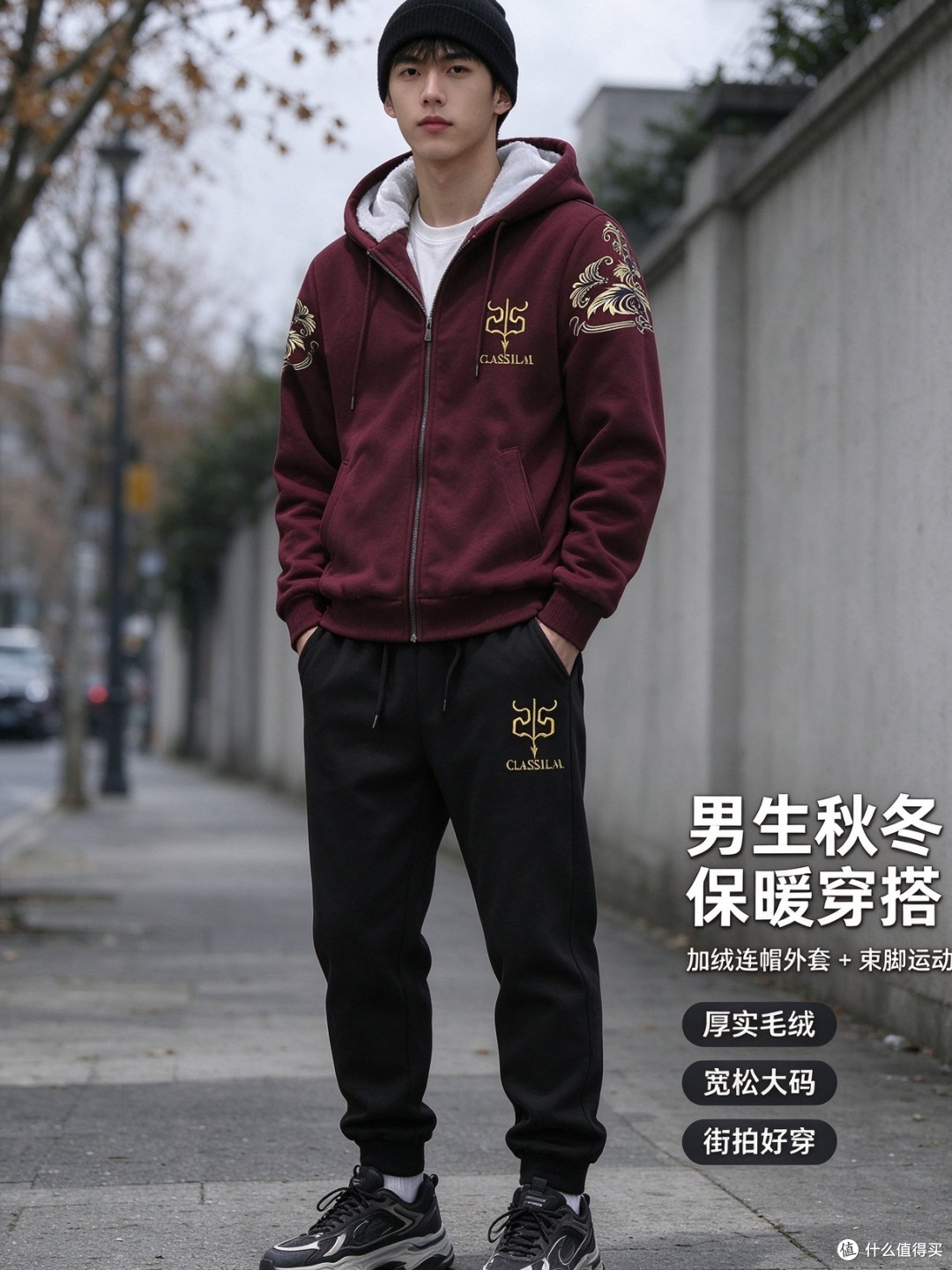 秋冬晨跑穿这套卫衣挡风不笨重