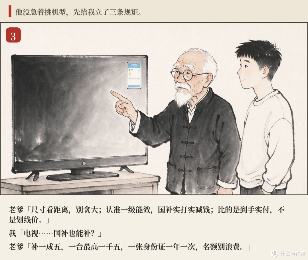 老爹的双11算盘:买电视认准一级能效,国补省一千五