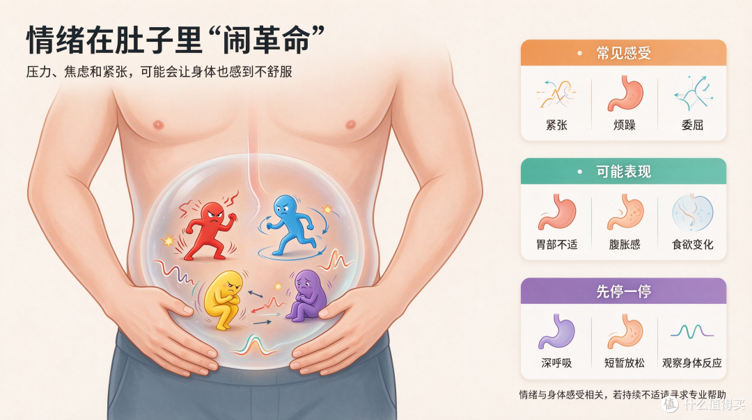 一紧张就跑厕所、吃完胀气，你的肠胃可能已经被情绪控制了！