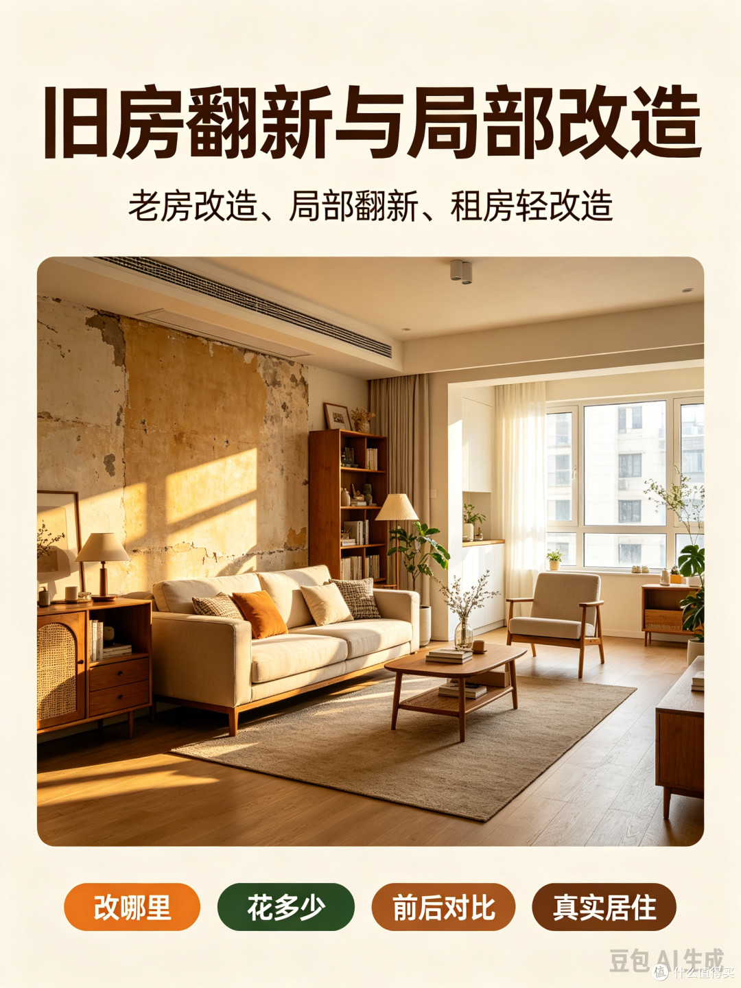 不砸墙不换柜，老房翻新只需这几步