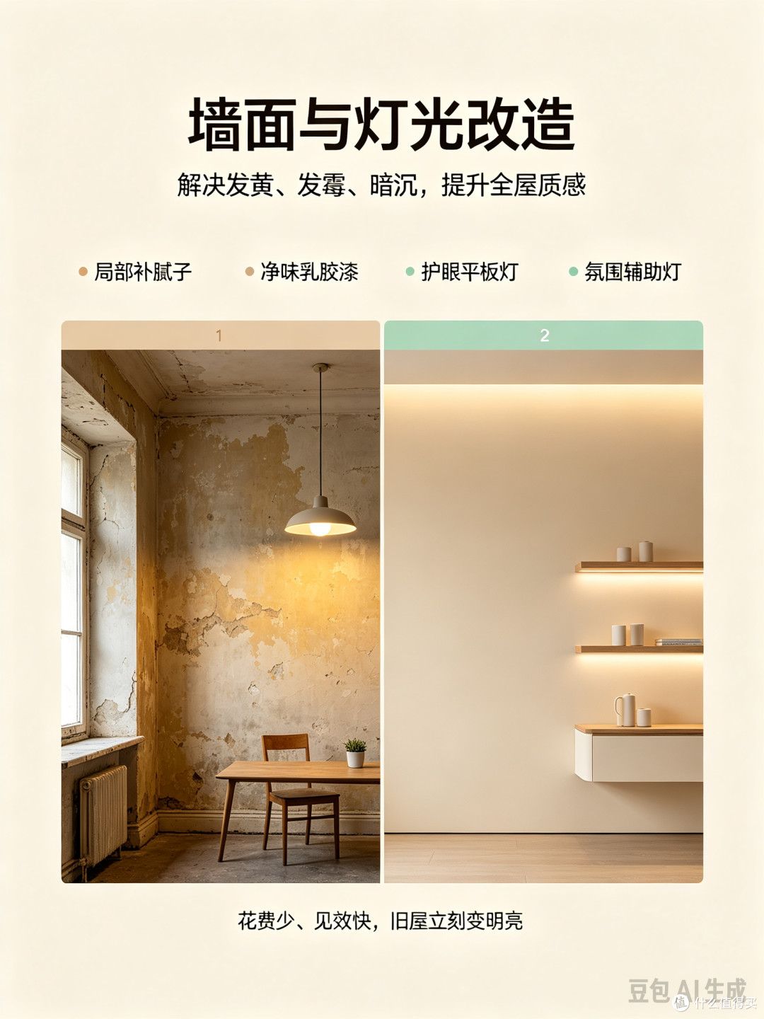 不砸墙不换柜，老房翻新只需这几步