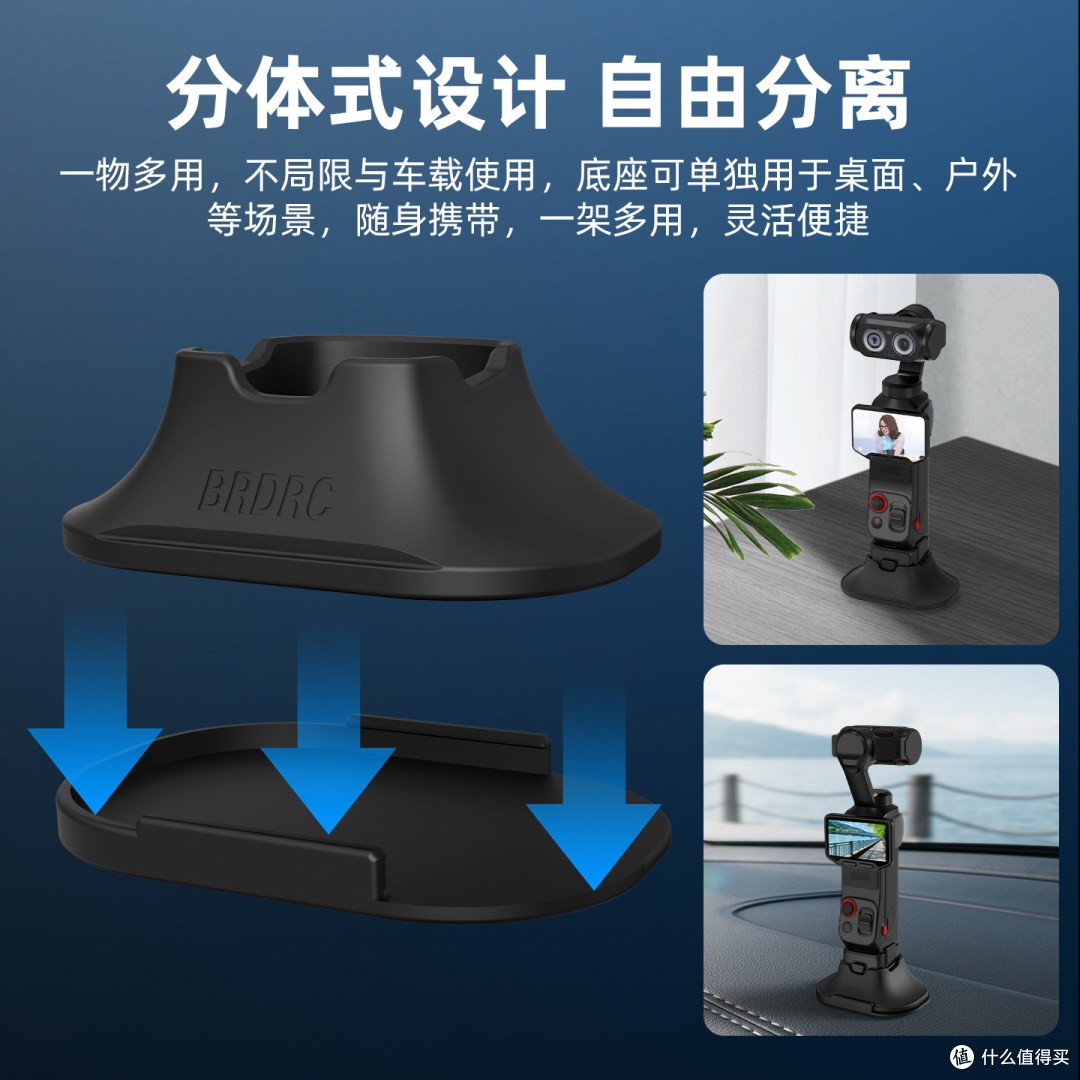 BRDRC 硅胶底座｜车载桌面两用拓展支架