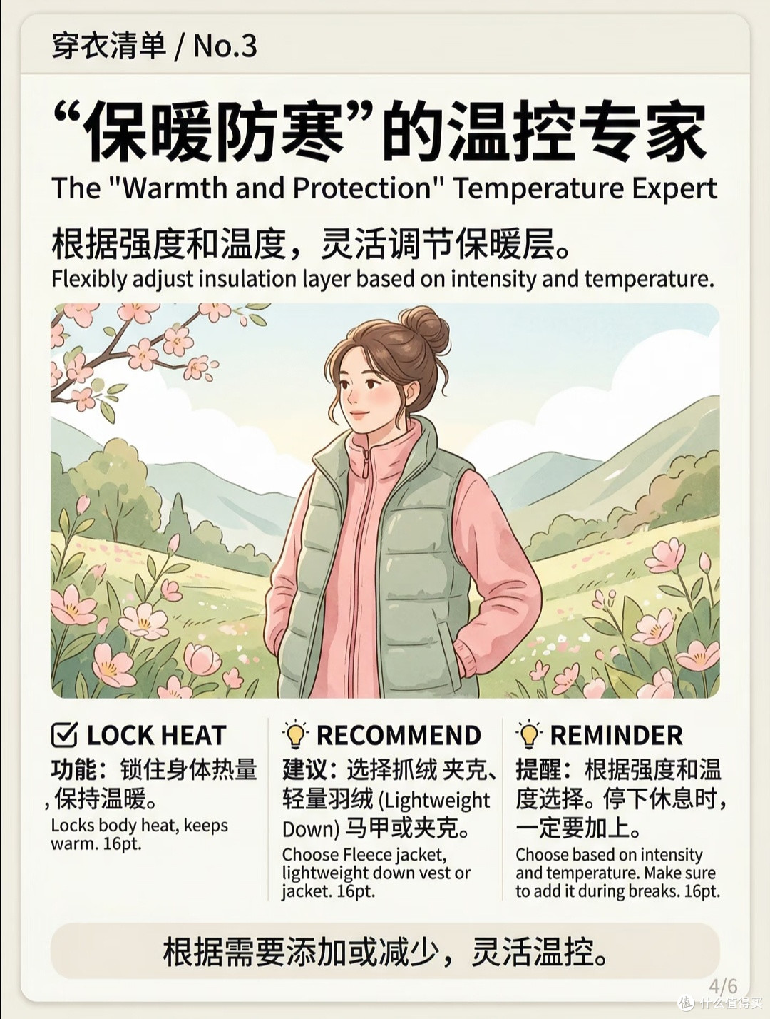 不是越厚越暖✨终于搞懂户外怎么穿,活动自如还好看