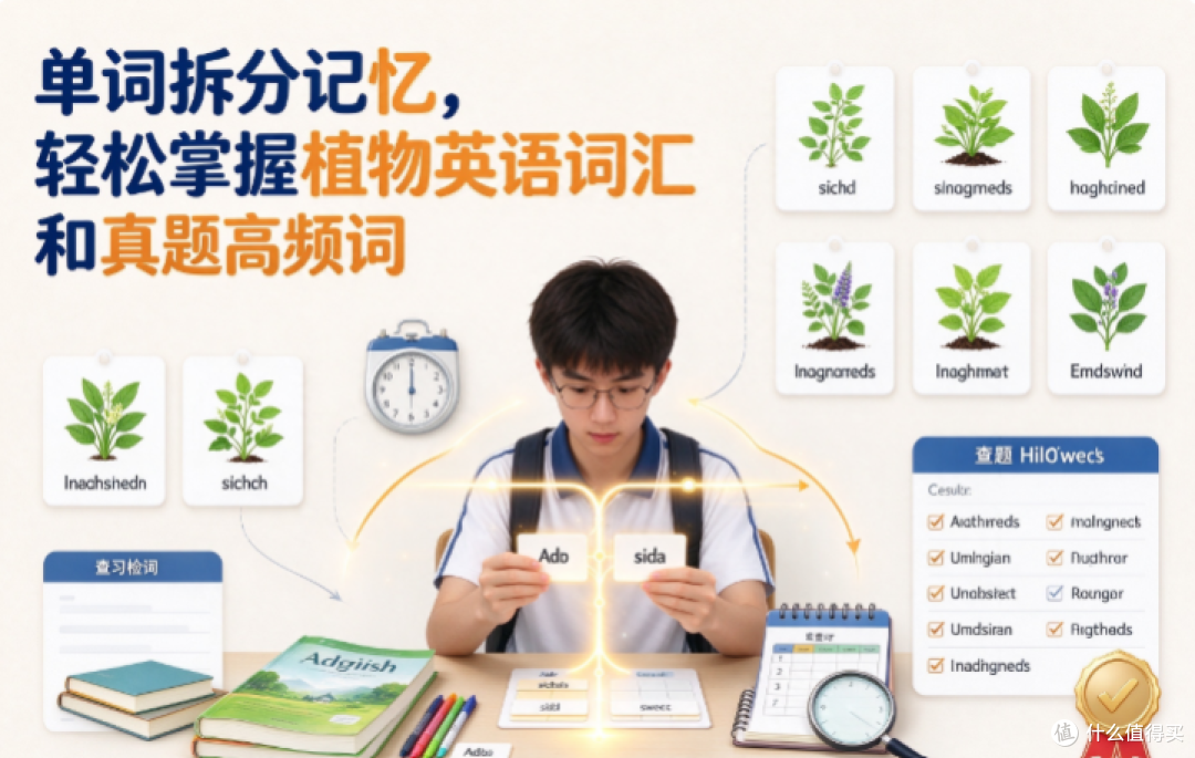 单词拆分记忆，轻松掌握植物英语词汇和真题高频词