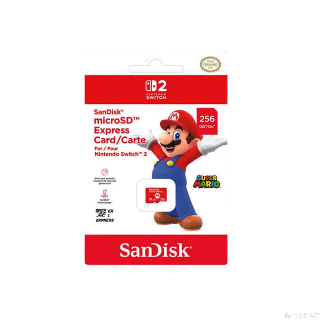 256GB microSD Express卡包装商品图