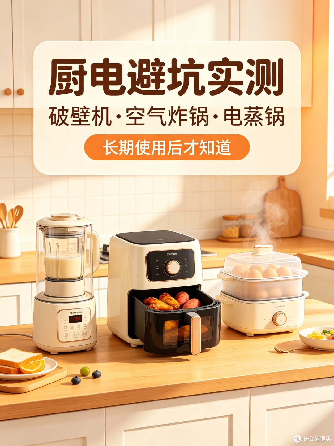 厨电避坑｜破壁机、空气炸锅、电蒸锅长期使用感受