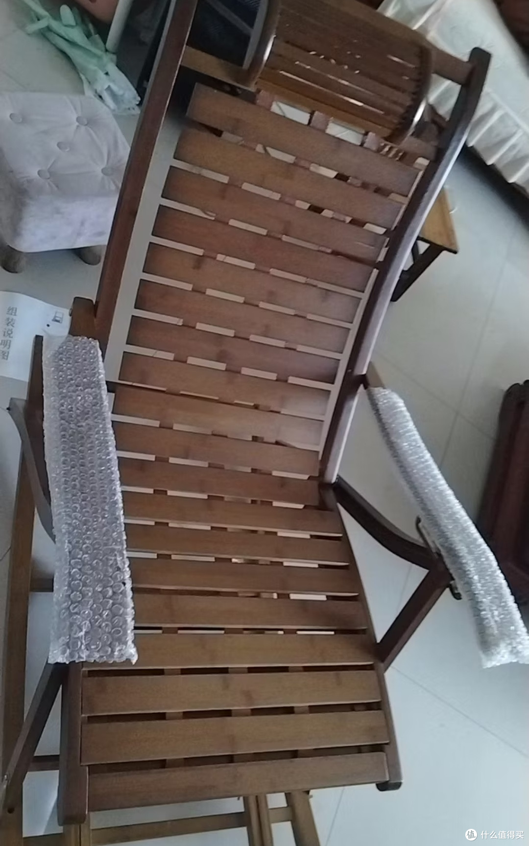 阳台治愈系好物!家逸藤编折叠摇摇椅太惬意