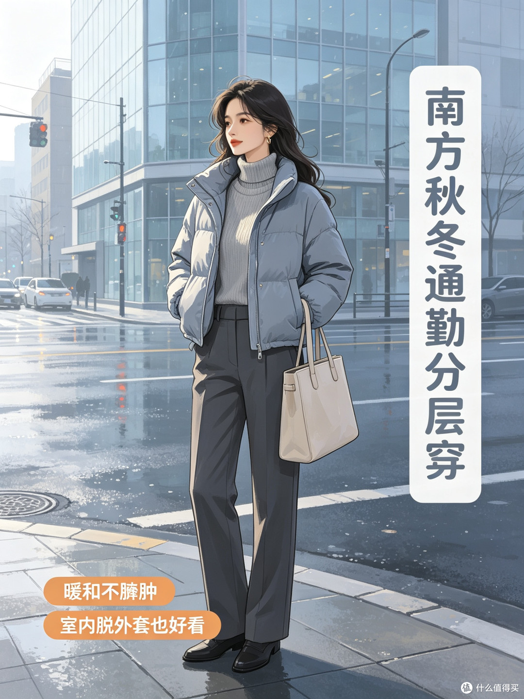 南方秋冬通勤分层穿|暖和不臃肿,室内脱外套也好看