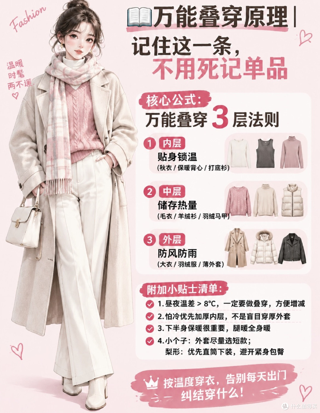 分层锁温策略告别臃肿穿搭