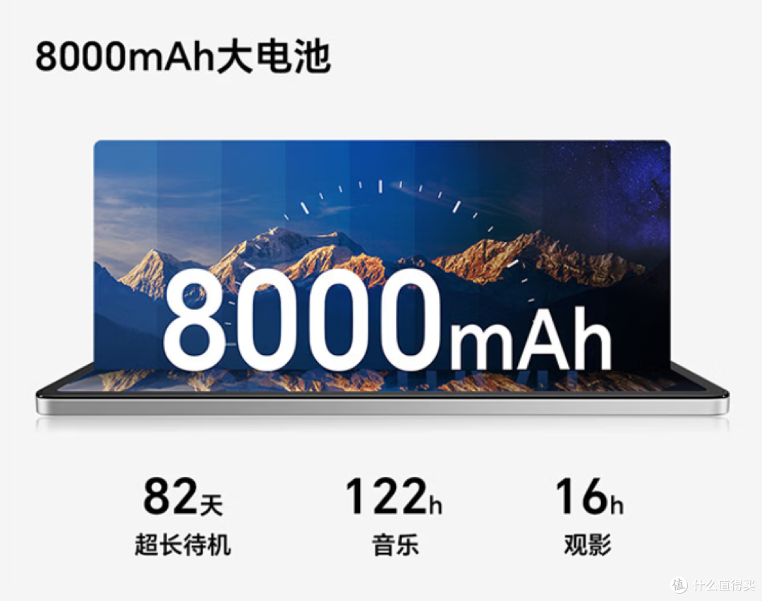 8000mAh 电池与三项续航数据