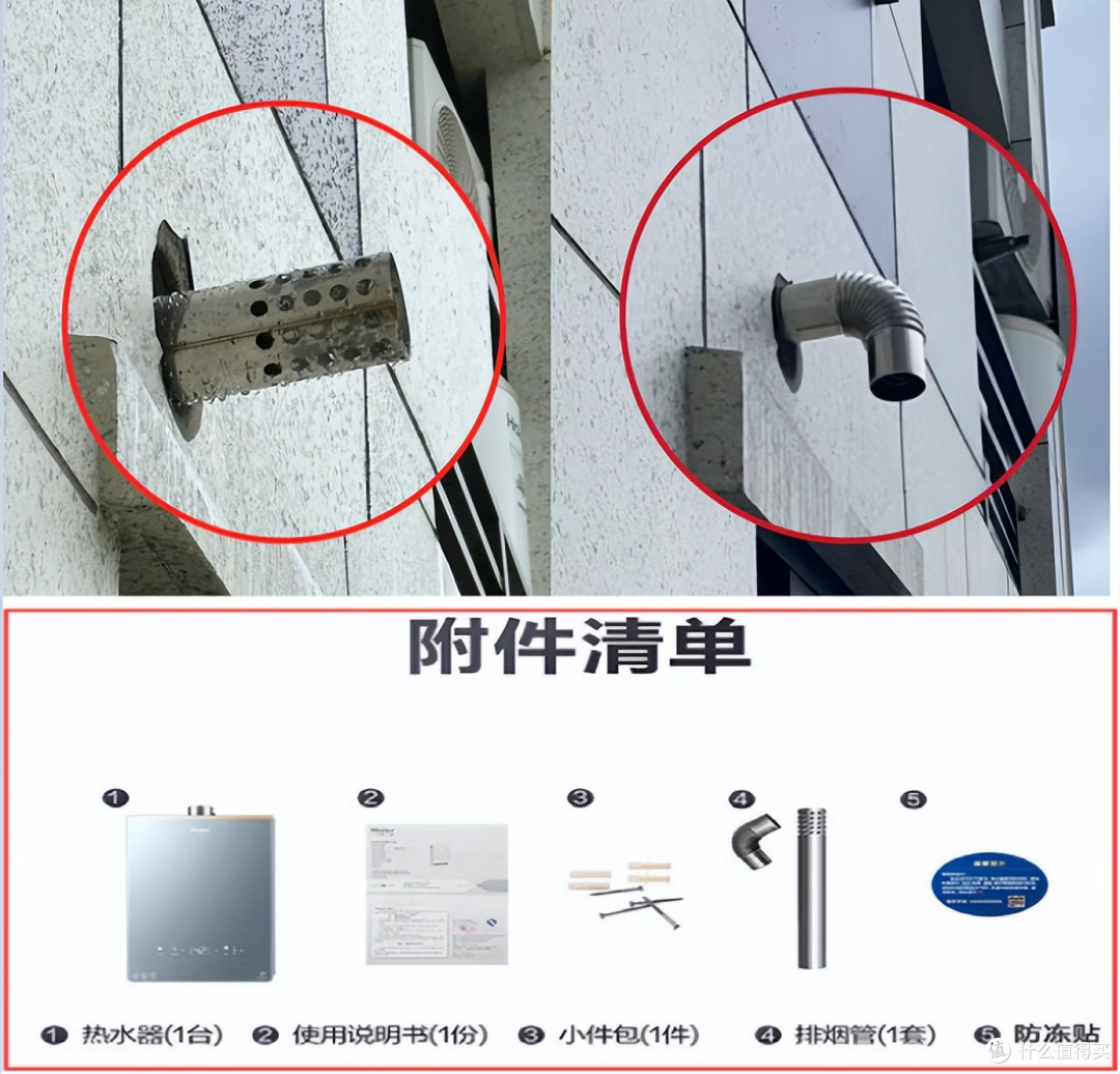 燃气热水器比关注安装费用更重要的是:排烟管没装好,雨水倒灌