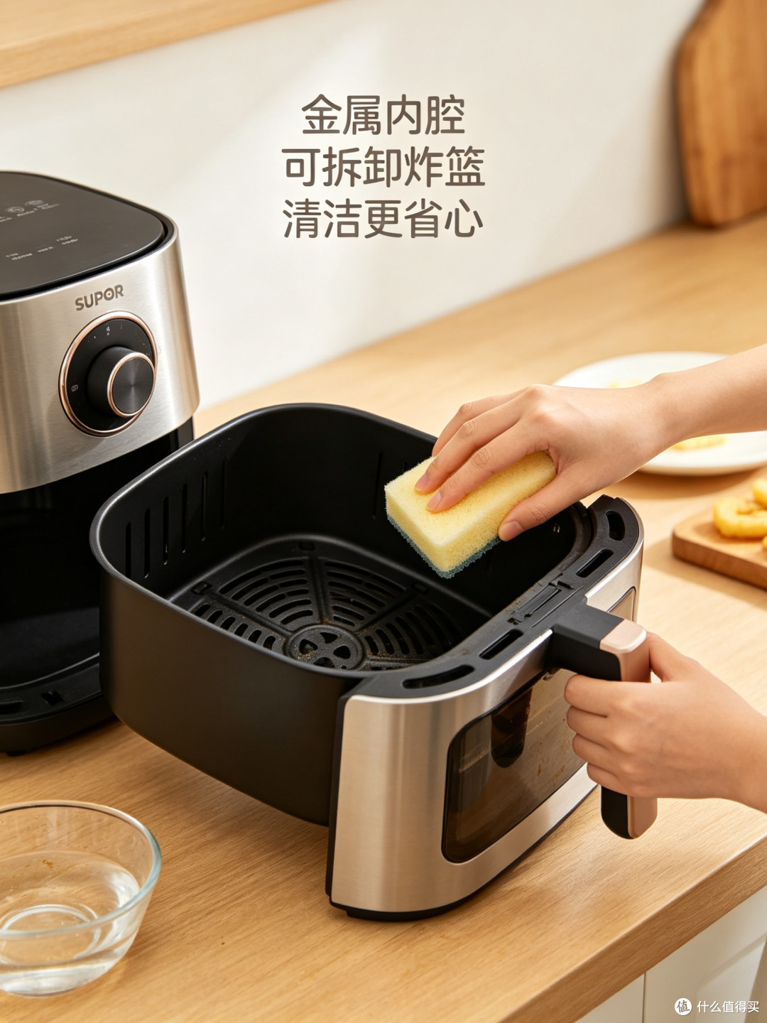 苏泊尔KJ53D800A｜5.3L免翻面空气炸锅半年实测