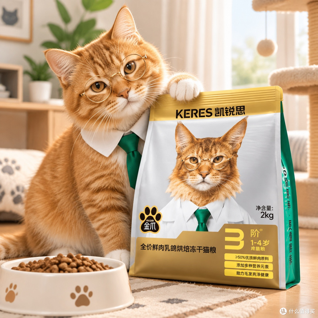 猫咪肠胃不好怎么选猫粮?凯锐思金爪 vs 纯福 vs 皇家,选哪款?