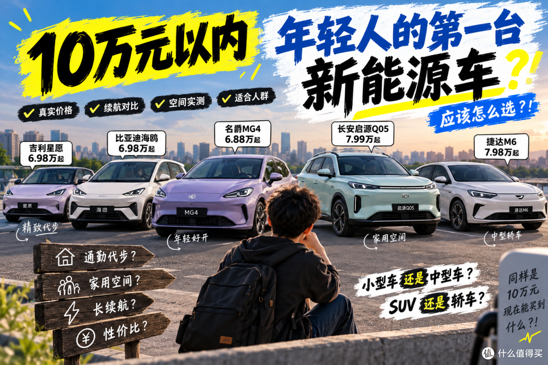 预算10万元以内，2026年轻人的第一台电车应该怎么选？