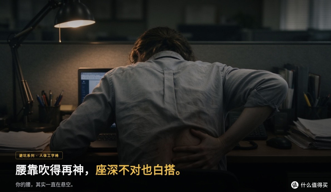 人体工学椅的腰靠吹得越花,你越该先量一下“座深”