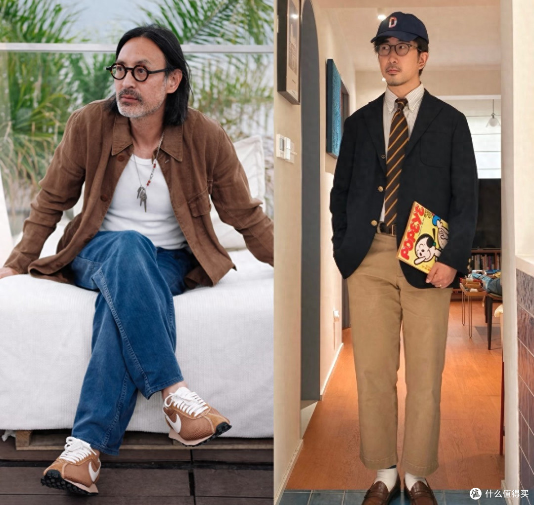 建议中年男人，别穿Nike搭配牛仔裤，换成宽腿裤+乐福鞋更高级！