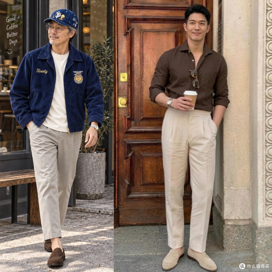 建议中年男人，别穿Nike搭配牛仔裤，换成宽腿裤+乐福鞋更高级！