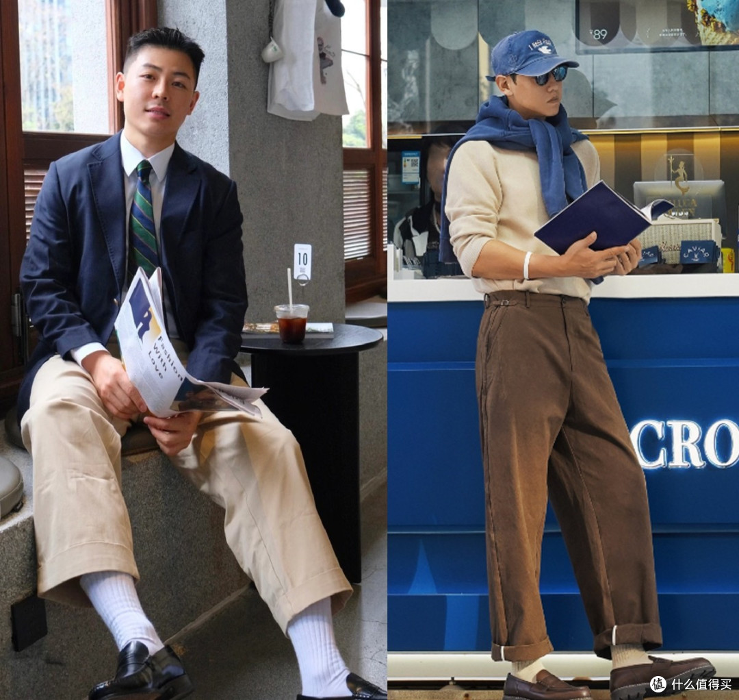 建议中年男人，别穿Nike搭配牛仔裤，换成宽腿裤+乐福鞋更高级！