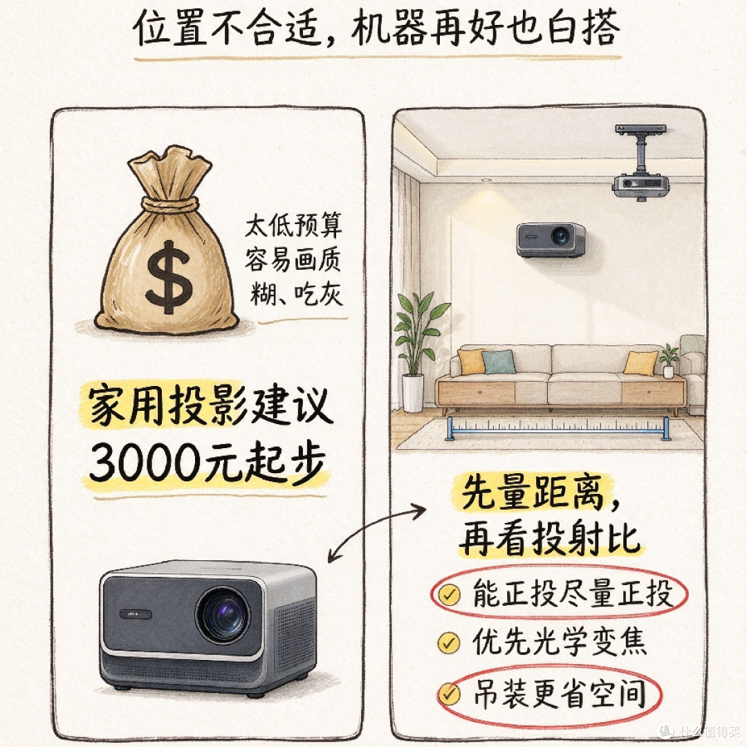 家用投影仪避坑指南！别盲目冲，8 个真相看完再决定买不买