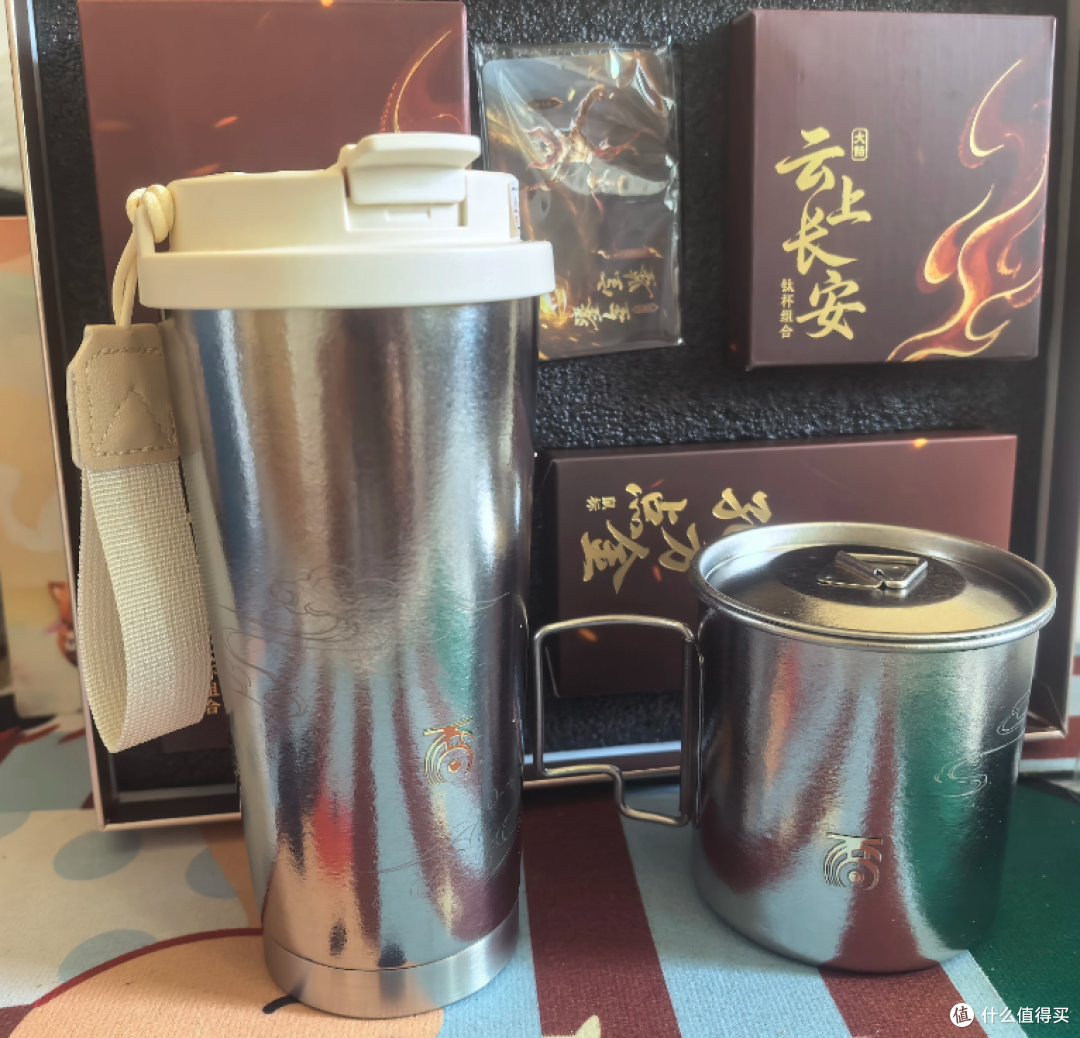 大话西游礼盒流入二手鱼，俩纯钛杯加三模鼠标卖一百，礼盒给到夯