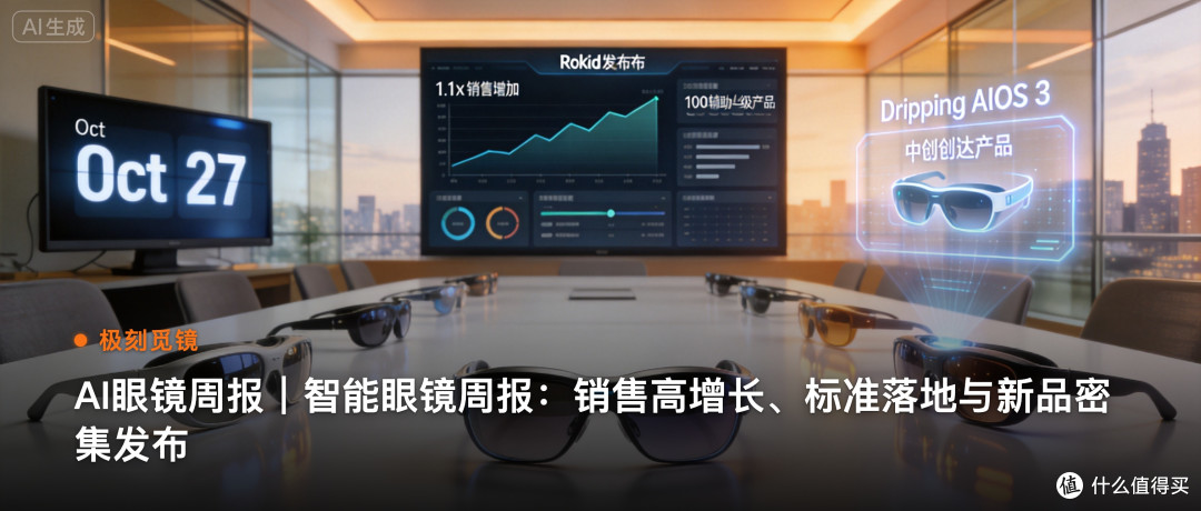 极刻觅镜 | AI眼镜周报｜智能眼镜周报：销售高增长…